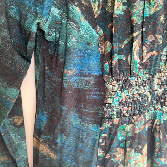 Soft Surroundings tunic Sequin and golden button Starry Night 6/8. NWTS. - Picture 12 of 13